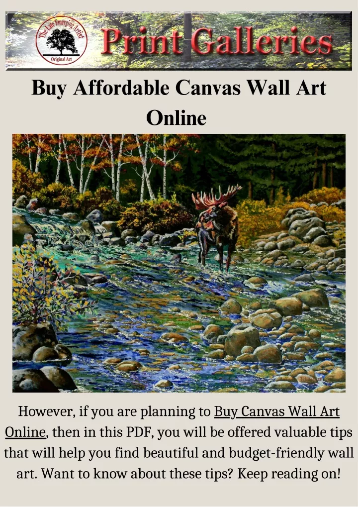 buy affordable canvas wall art online