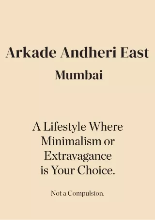 arkade andheri east mumbai