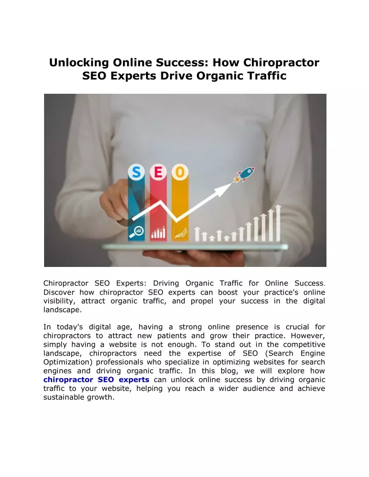 unlocking online success how chiropractor