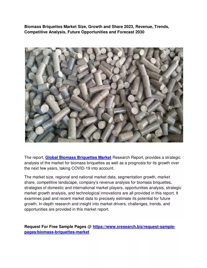 biomass briquettes market size growth and share