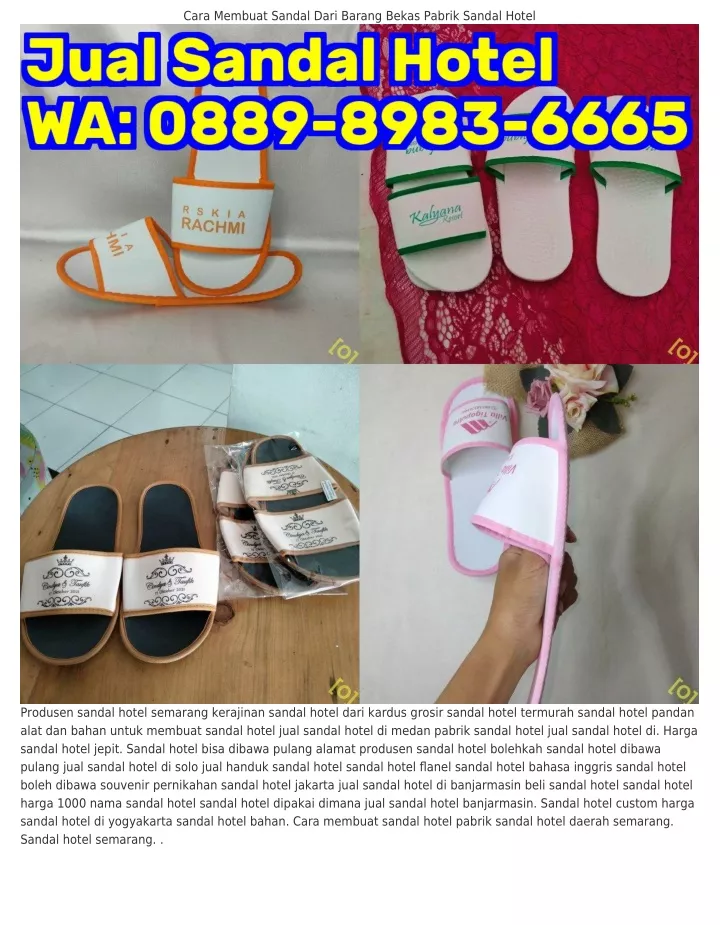 cara membuat sandal dari barang bekas pabrik