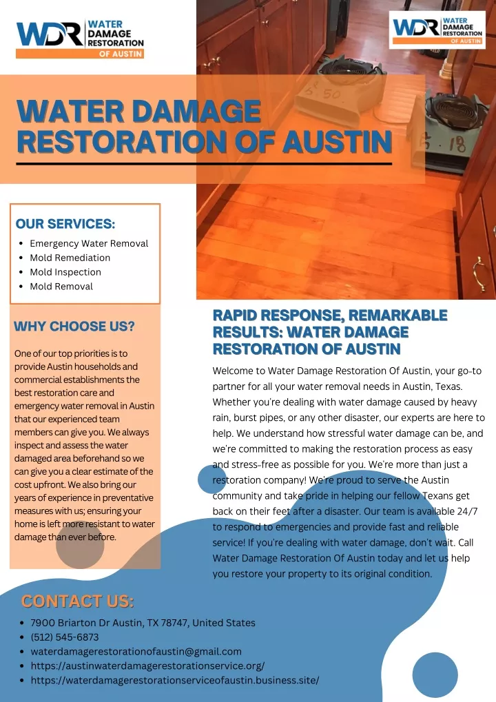 water damage water damage restoration of austin