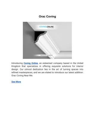 orac coving
