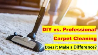 DIY vs. Professional Carpet Cleaning – Does it Make a Difference