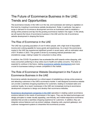 The Future of Ecommerce Business in the UAE_ Trends and Opportunities