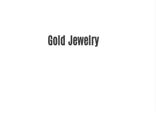 Gold Jewelry