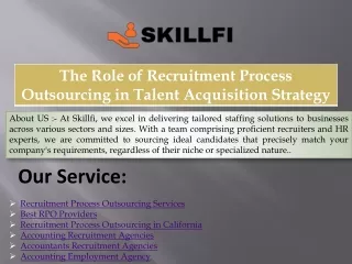 The Role of Recruitment Process Outsourcing in Talent Acquisition Strategy