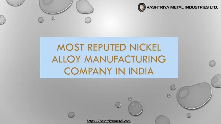 most reputed nickel alloy manufacturing company in india