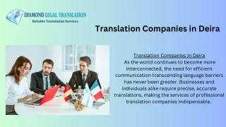 1Translation Companies in Deira