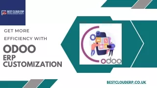 Get more Efficiency with Odoo ERP customization