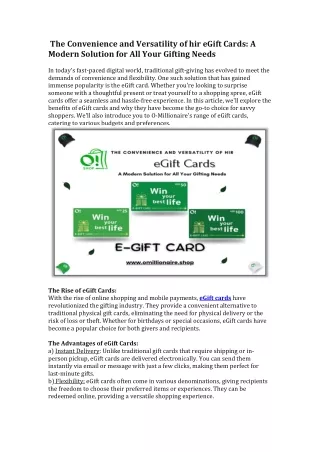  The Convenience and Versatility of hir eGift Cards A Modern Solution for All Your Gifting Needs