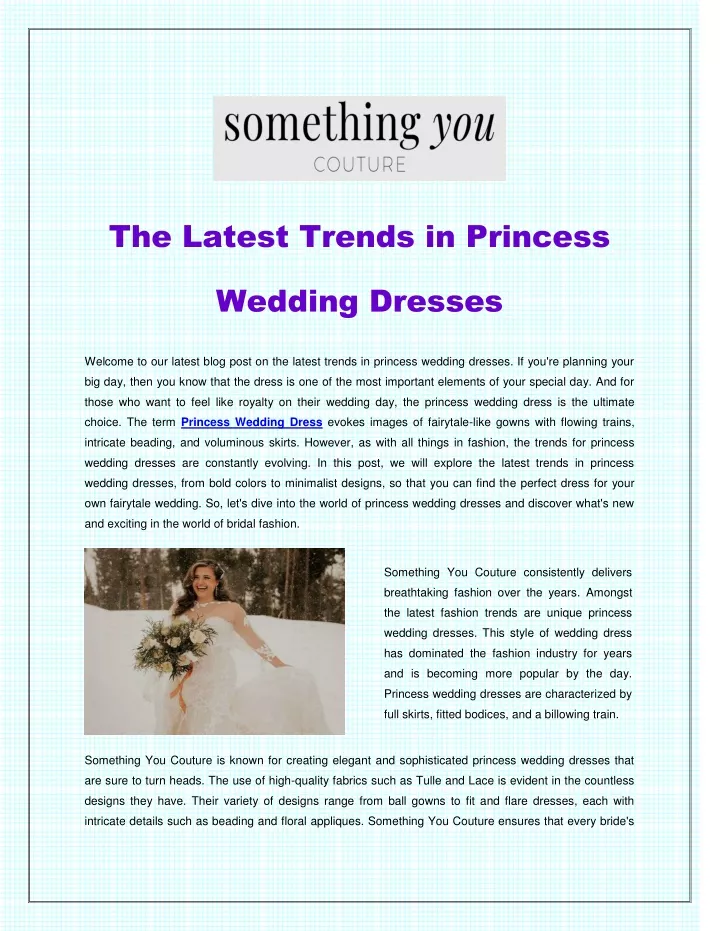 the latest trends in princess