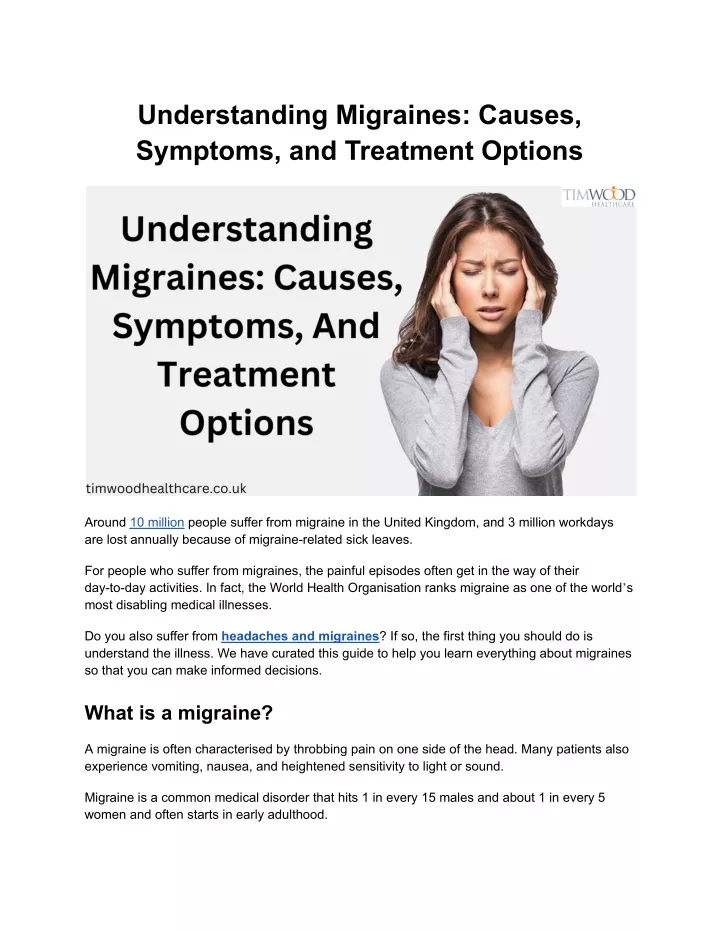 understanding migraines causes symptoms