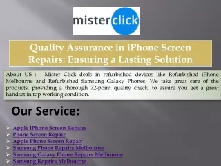 Quality Assurance in iPhone Screen Repairs Ensuring a Lasting Solution