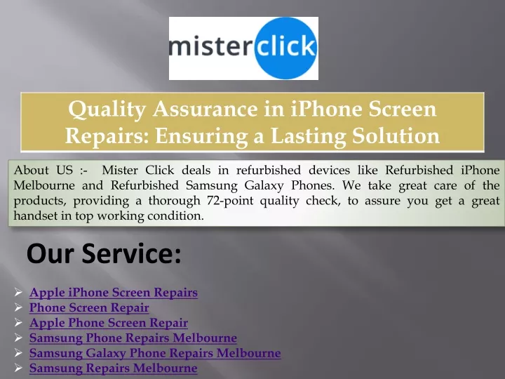 about us mister click deals in refurbished