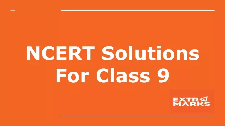 ncert solutions for class 9