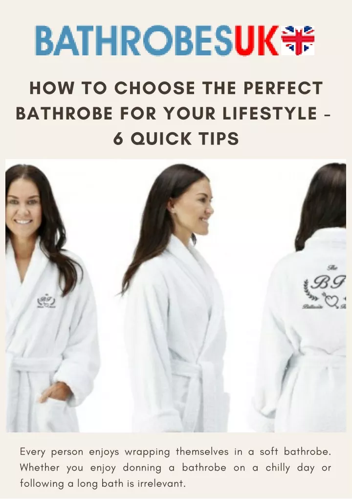 how to choose the perfect bathrobe for your