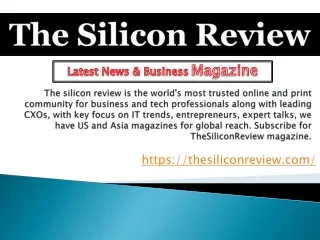 telecom, industries, healthcare, biotech, software, medical | thesiliconreview