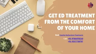 Get ED Treatment from Your Home