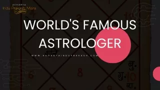 World’s Famous Astrologer in India