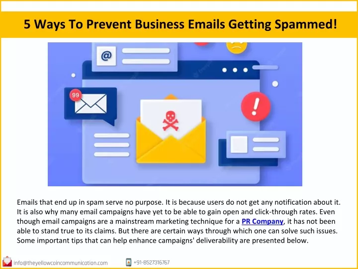 5 ways to prevent business emails getting spammed