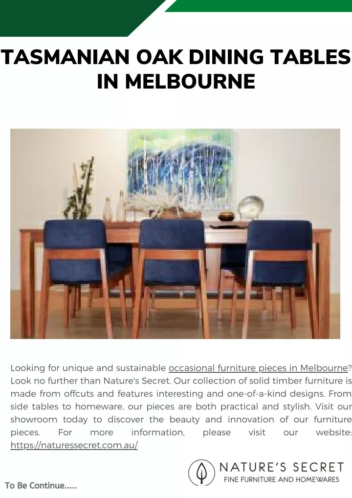 tasmanian oak dining tables in melbourne