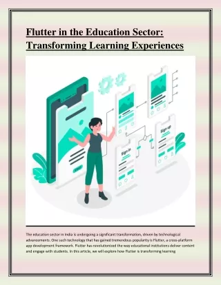 flutter in the education sector transforming