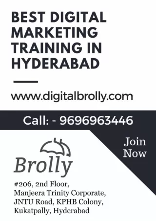 Digital Brolly - Digital Marketing Course in Hyderabad