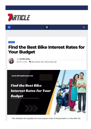 Find the Best Bike Interest Rates for Your Budget