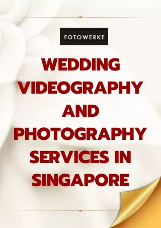 Capturing Forever: Wedding Photography in Singapore