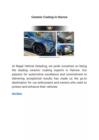 ceramic coating in harrow