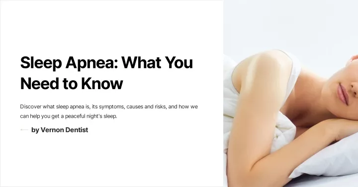 sleep apnea what you need to know