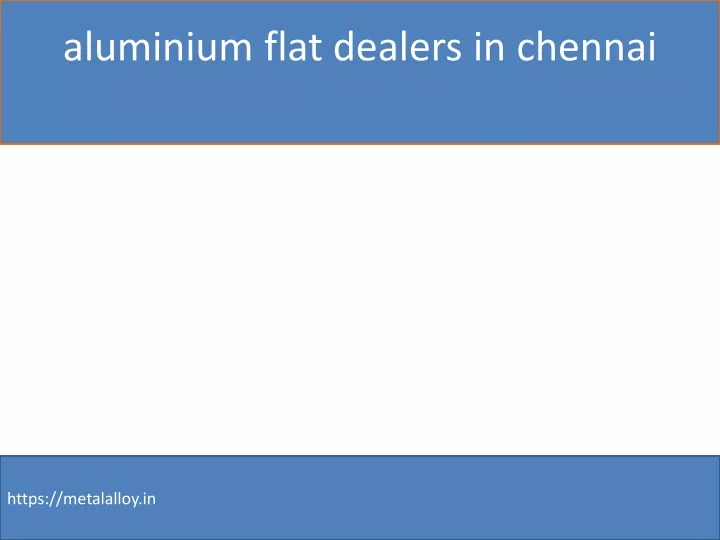 aluminium flat dealers in chennai