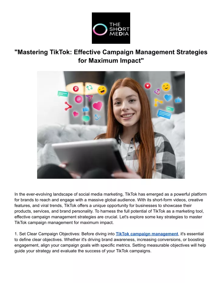 mastering tiktok effective campaign management