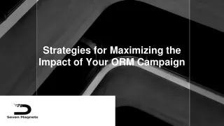strategies for maximizing the impact of your