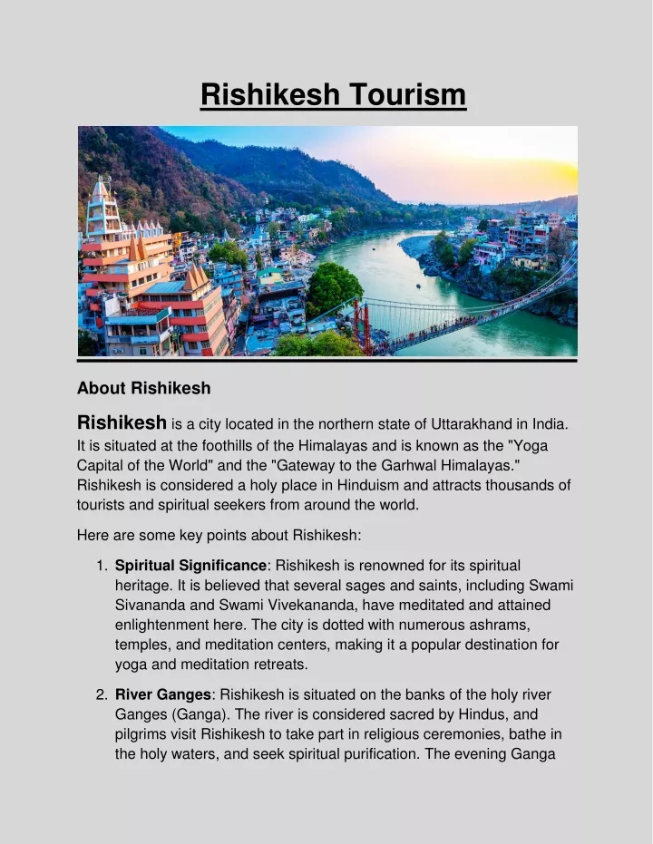 rishikesh tourism