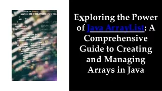 Java ArrayList What It Is & How To Create An Arraylist In Java