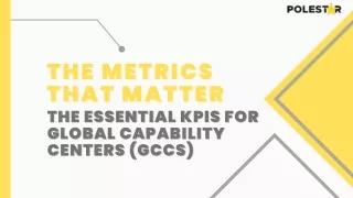 Unlock Success with Essential KPIs for Global Capability Centers (GCCs)!