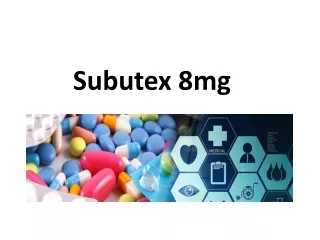 Subutex 8mg 26