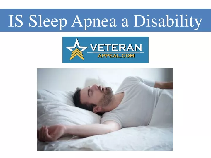 is sleep apnea a disability