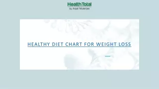 Healthy Diet Chart for Weight Loss