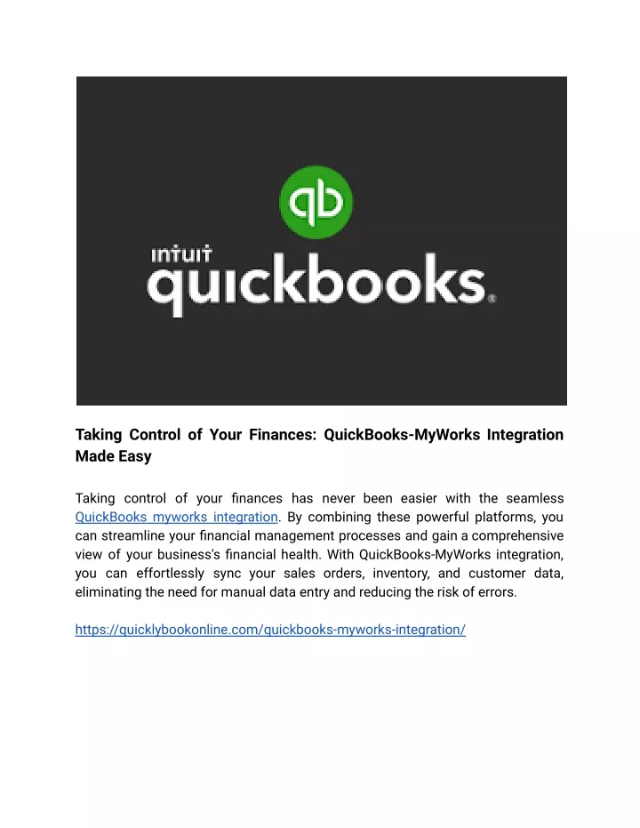 taking control of your finances quickbooks