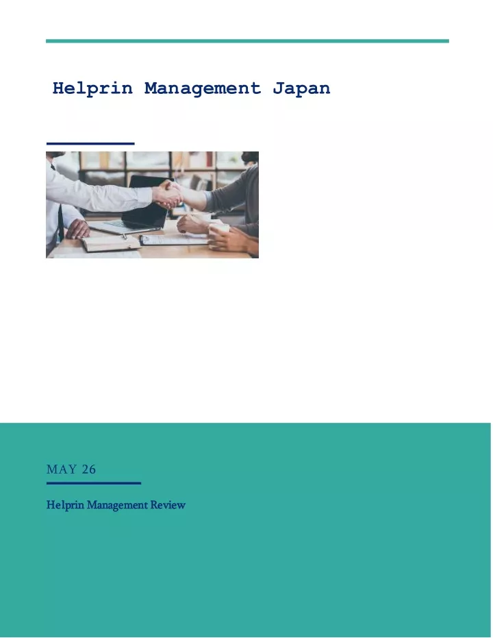 helprin management japan