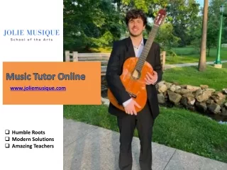 Music Tutor Online - www.joliemusique.com