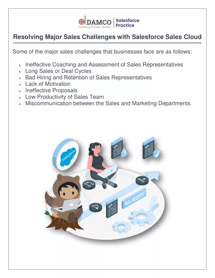 resolving major sales challenges with salesforce
