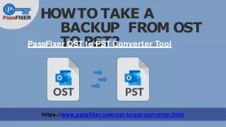 How to Take a Backup from OST to PST?