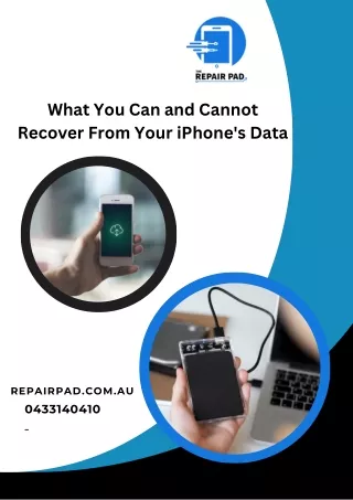 What You Can And Cannot Recover From Your iPhone's Data