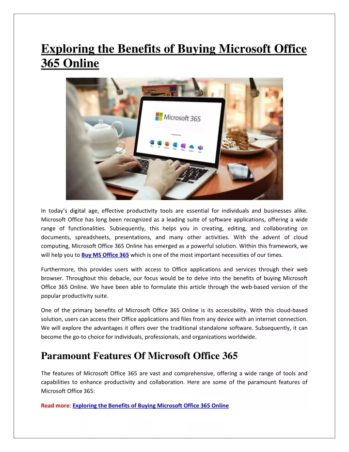 exploring the benefits of buying microsoft office