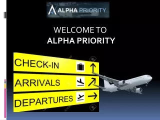 Fast Track Airport Services- AlphaPriority
