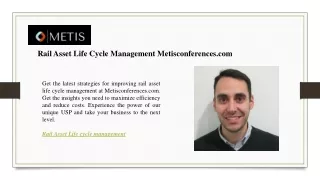 Rail Asset Life Cycle Management Metisconferences.com